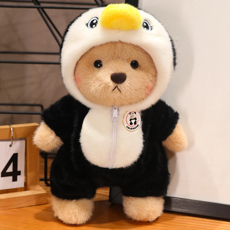 30cm Kawaii Clothed Joint Bear Plush Toy Doll Cute Stuffed Animal Bear With Movable Limbs and Head Birthday Gift for Girls Kids 30cm Kawaii Clothed Joint Bear Plush Toy Doll Cute Stuffed Animal Bear With Movable Limbs and Head Birthday Gift for Girls Kids