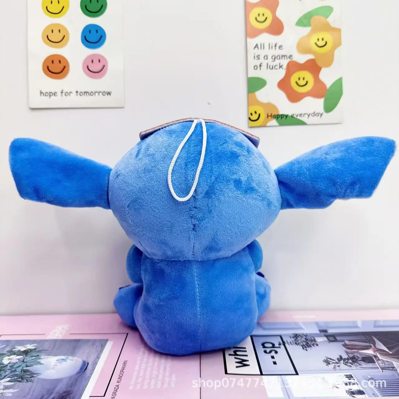 New 22cm Cute Cartoon Stitch Plush Toy 8 Inch Cute Funny Stitch Doll Drag Stitch Capybara Children'S Toy Doll Birthday Gift
