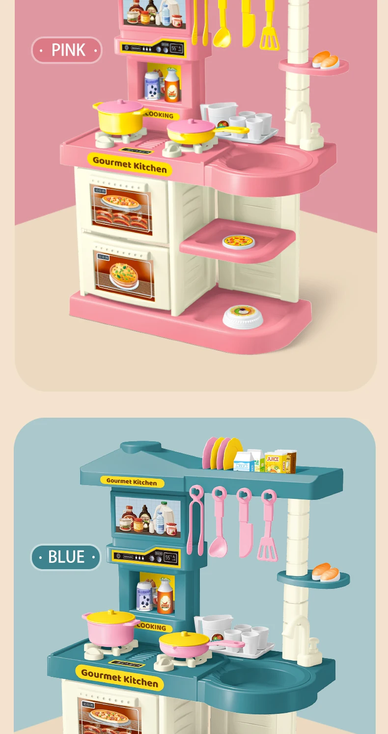 Kids Play Kitchen Accessories, Playset Toys Kitchen Foods Pans Milk Pots Breads Fork for Kid 3+ Boys and Girls Kids Play Kitchen Accessories, Playset Toys Kitchen Foods Pans Milk Pots Breads Fork for Kid 3+ Boys and Girls