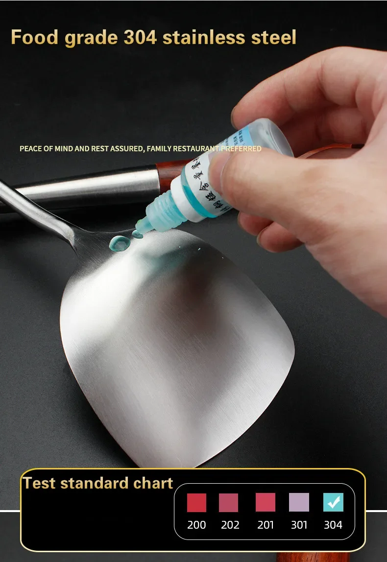 304 Stainless Steel Spatula Spoon With Wooden Handle Lengthened Cooking Spoon Anti-Scalding Cooking Shovel Kitchenware 304 Stainless Steel Spatula Spoon With Wooden Handle Lengthened Cooking Spoon Anti-Scalding Cooking Shovel Kitchenware