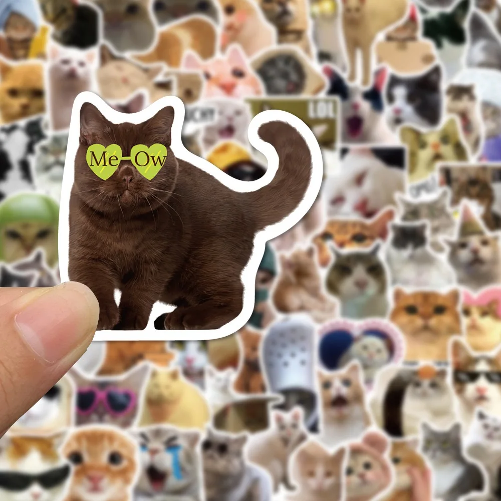 10/50/100pcs Funny Cute Cat MEME Animals Stickers Kawaii Decals Scrapbooking Notebook Luggage Laptop Skateboard Sticker Toy 10/50/100pcs Funny Cute Cat MEME Animals Stickers Kawaii Decals Scrapbooking Notebook Luggage Laptop Skateboard Sticker Toy