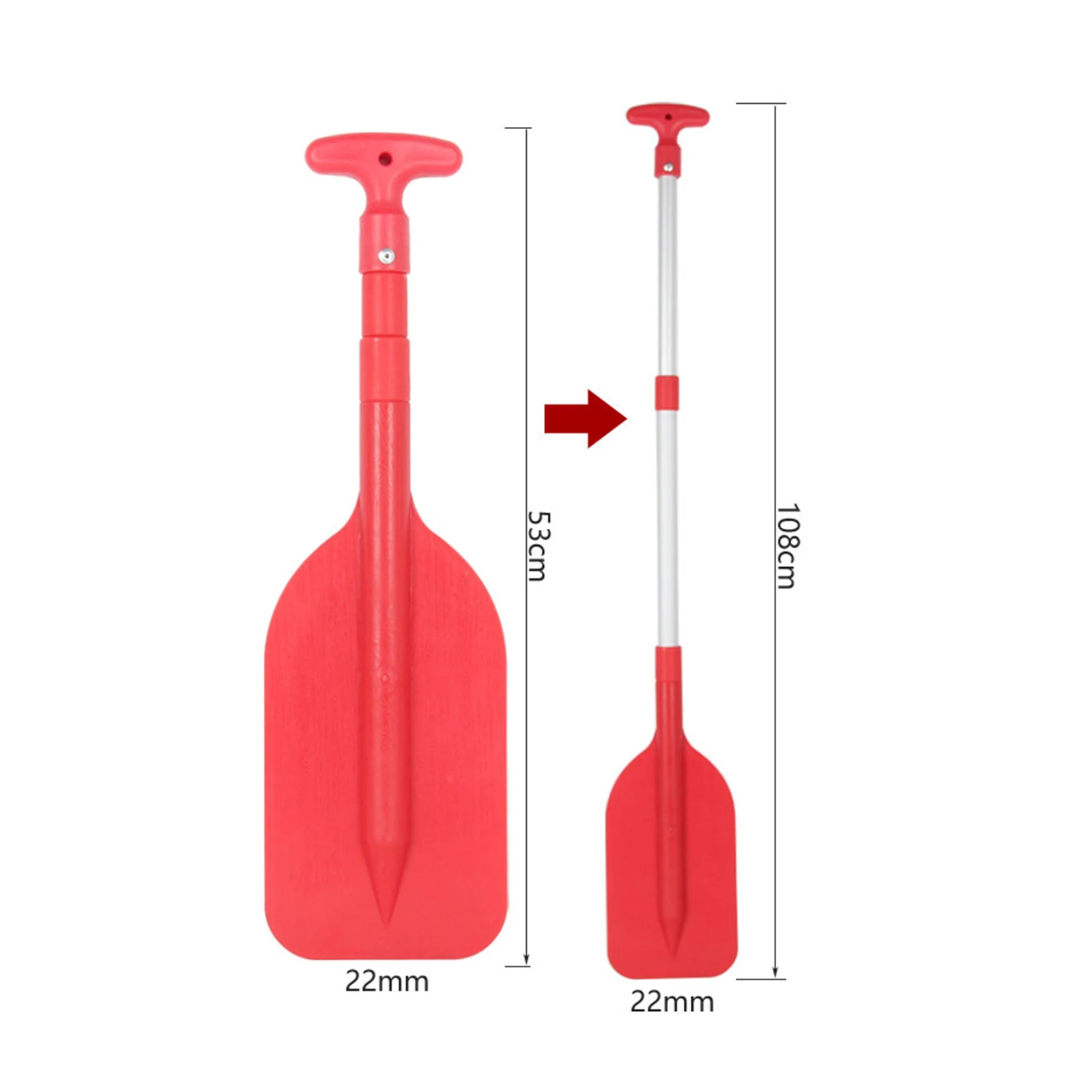 Foldable Kayak Paddle Float Boat Paddle Aluminum Alloy Stand Up Paddleboard Paddles for Outdoor Water Sports 53cm to 108cm Foldable Kayak Paddle Float Boat Paddle Aluminum Alloy Stand Up Paddleboard Paddles for Outdoor Water Sports 53cm to 108cm