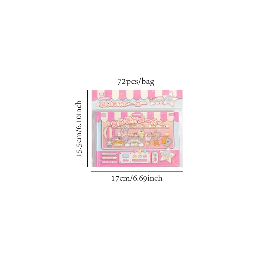 Mr. Paper 1Style 72Pcs/bag Good Mood Maker Cut Film Sticker Book DIY Handbook Scrapbook Phone Case Photo Frame Calendar Mr. Paper 1Style 72Pcs/bag Good Mood Maker Cut Film Sticker Book DIY Handbook Scrapbook Phone Case Photo Frame Calendar