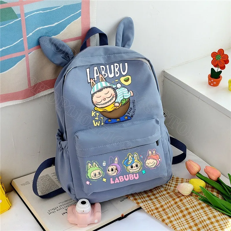 Labubu Cute Backpack Women Bags Men Cartoon Anime Graphic Print Schoolbags Large Capacity Portable Backpacks Birthday Party Gift Labubu Cute Backpack Women Bags Men Cartoon Anime Graphic Print Schoolbags Large Capacity Portable Backpacks Birthday Party Gift