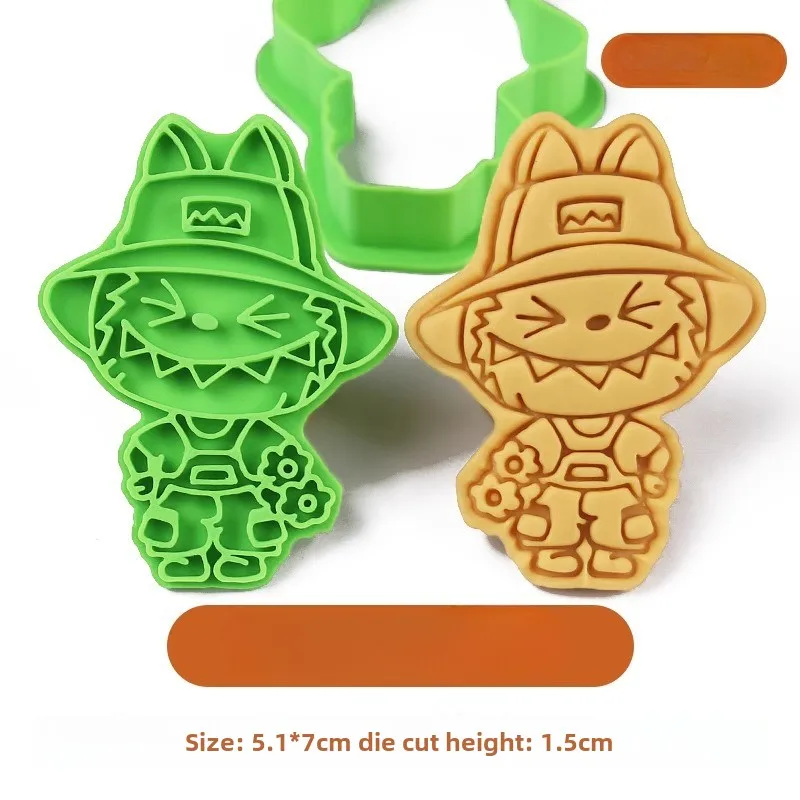 LABUBU Cookie Cutter Anime 3D Pressable Biscuit Mold Confectionery Cookie Stamp Baking Pastry Kitchen Bakeware Tools Cake Decor LABUBU Cookie Cutter Anime 3D Pressable Biscuit Mold Confectionery Cookie Stamp Baking Pastry Kitchen Bakeware Tools Cake Decor