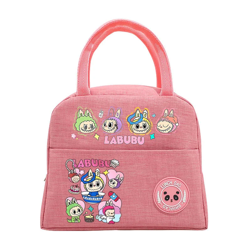 Labubu Kids Anime Cute Lunch Bag Children Cartoon Printed Bento Bags Girl Fashion Handbags Casual Accessories Storage Pouch Gift Labubu Kids Anime Cute Lunch Bag Children Cartoon Printed Bento Bags Girl Fashion Handbags Casual Accessories Storage Pouch Gift