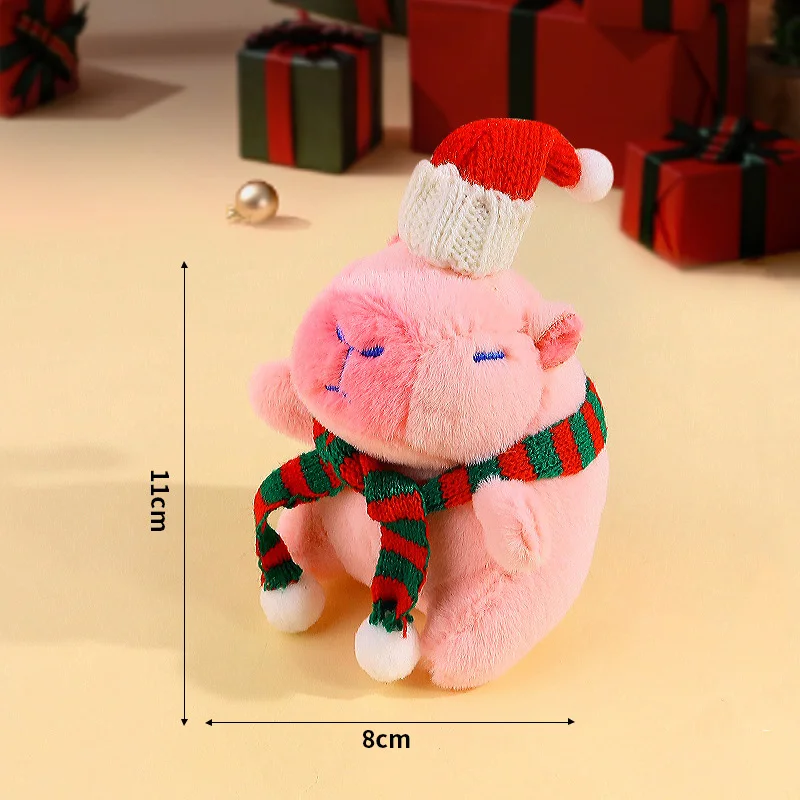 Cute Cartoon Capybara Pendant Plush Toy Doll Bag Hanging Ornaments Cute Kapila Keychain Doll Desktop Doll Ornaments Car Pendant