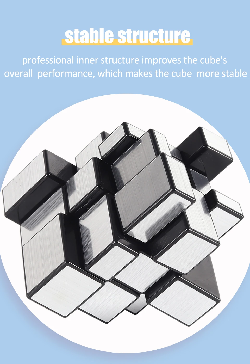 SENGSO Mirror Magic Cube 2x2 3x3 Golden Silver Magic Cubo Profession Puzzle High Quality Children's Toys SENGSO Mirror Magic Cube 2x2 3x3 Golden Silver Magic Cubo Profession Puzzle High Quality Children's Toys