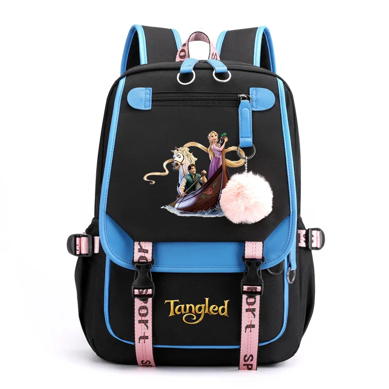 Tangled Rapunzel Princess Backpacks Teenager USB Charging Laptop Backpack Women Men Rucksack Travel Bag Mochila Tangled Rapunzel Princess Backpacks Teenager USB Charging Laptop Backpack Women Men Rucksack Travel Bag Mochila