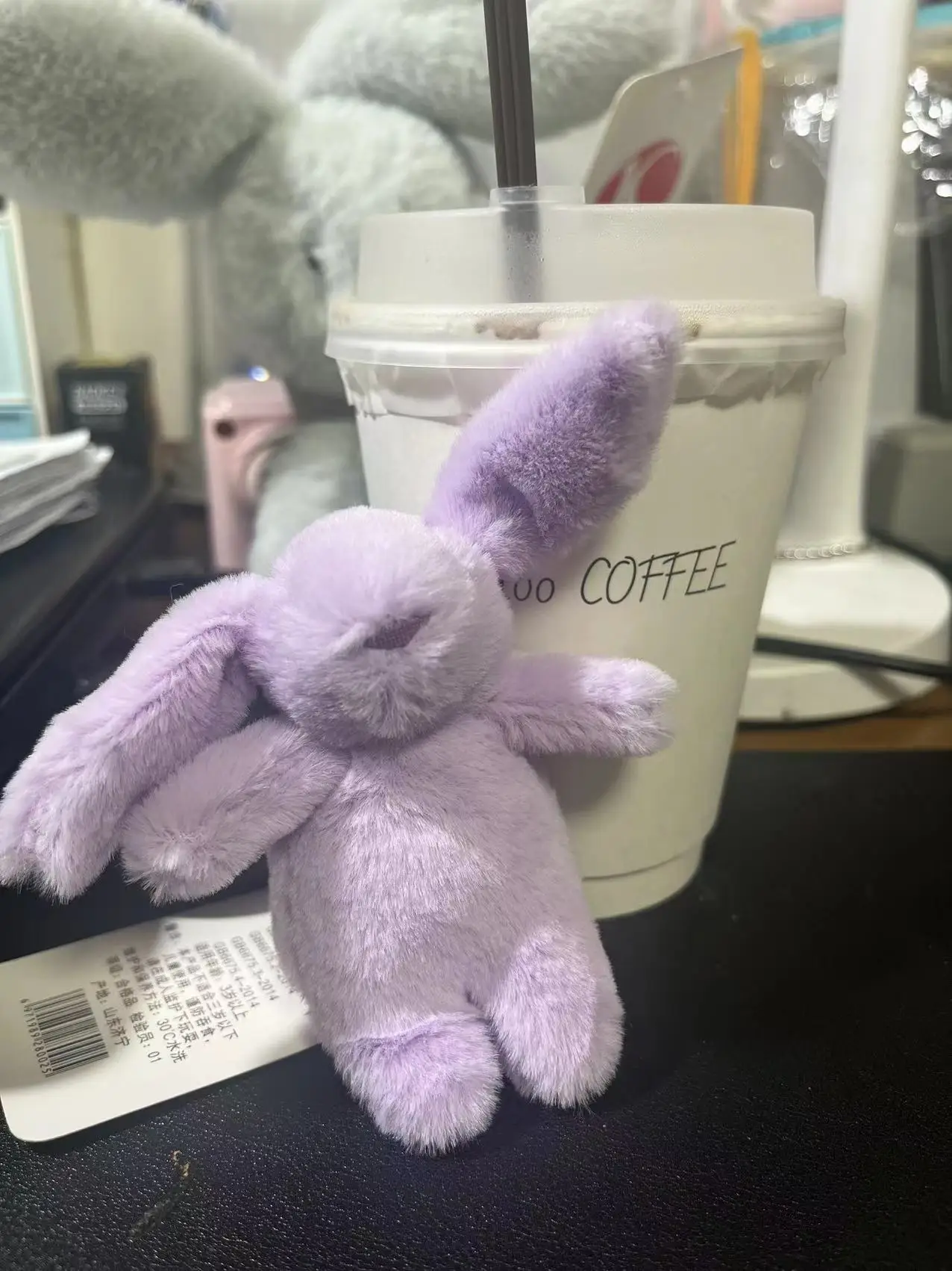 Stuffed Animals Cute Cartoon Rabbit Keychain Love Pompom Trinket Toy Girl Bag Car Keychain Mobile Phone Pendant Jewelry Gift Stuffed Animals Cute Cartoon Rabbit Keychain Love Pompom Trinket Toy Girl Bag Car Keychain Mobile Phone Pendant Jewelry Gift