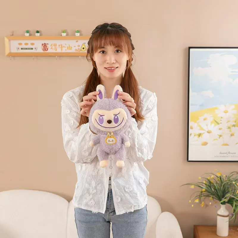 Labubu Grande Plush Toys Kawaii Forest Elf Soft Stuffed Pillow Cute Doll Room Decor Plushie For BIrthday GIft