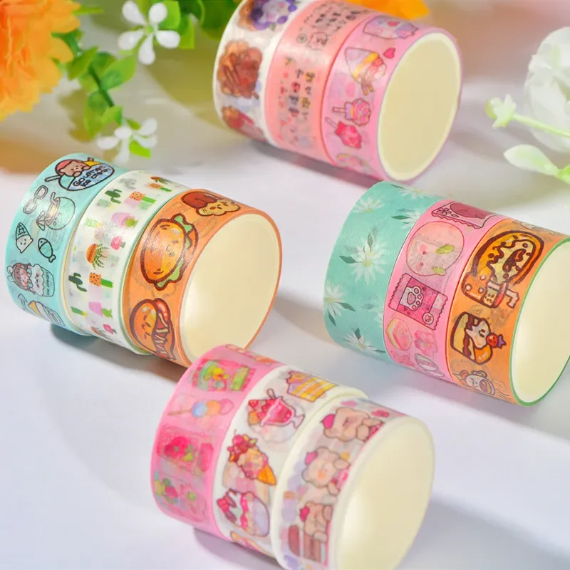 60 PCS/Set Cute Washi Tapes Japanese 1.5cm Adhesive Decorative Masking Tape Scrapbook Stationery Stickers school supplies 60 PCS/Set Cute Washi Tapes Japanese 1.5cm Adhesive Decorative Masking Tape Scrapbook Stationery Stickers school supplies