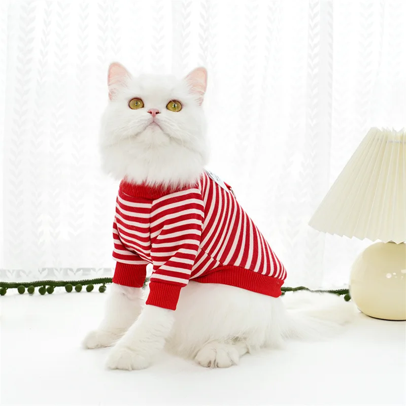 Dog Clothes for Small Dogs Spring Autumn Kitten Puppy Costumes Pet Striped Dog Hoodies Dog Shirt Chihuahua Bulldog Sweatshirt Dog Clothes for Small Dogs Spring Autumn Kitten Puppy Costumes Pet Striped Dog Hoodies Dog Shirt Chihuahua Bulldog Sweatshirt