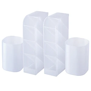Pen Organizer Desk Organization Cute Desk Pencil Markers Cup Holder Storage Box Set Multi-Functional Stationary for Home Office