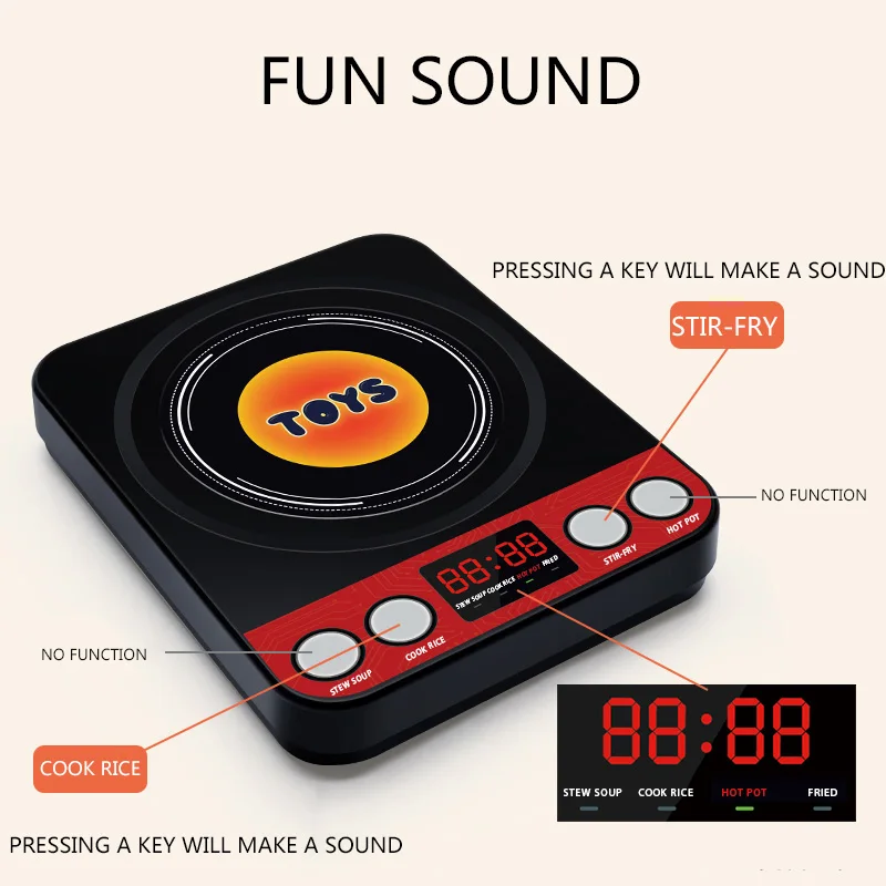 Kids Kitchen Toy Set - Pretend to play with cooking POTS, stoves and other food toys - for boys and girls ages 3-6!