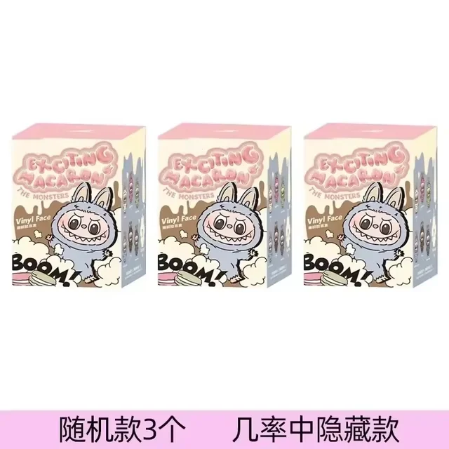 Labubu Monster V3 2 Collection Series Blind Box Teddy Vinyl Toy Animated Character Face Doll Mystery Surprise Keychain Kids Gift