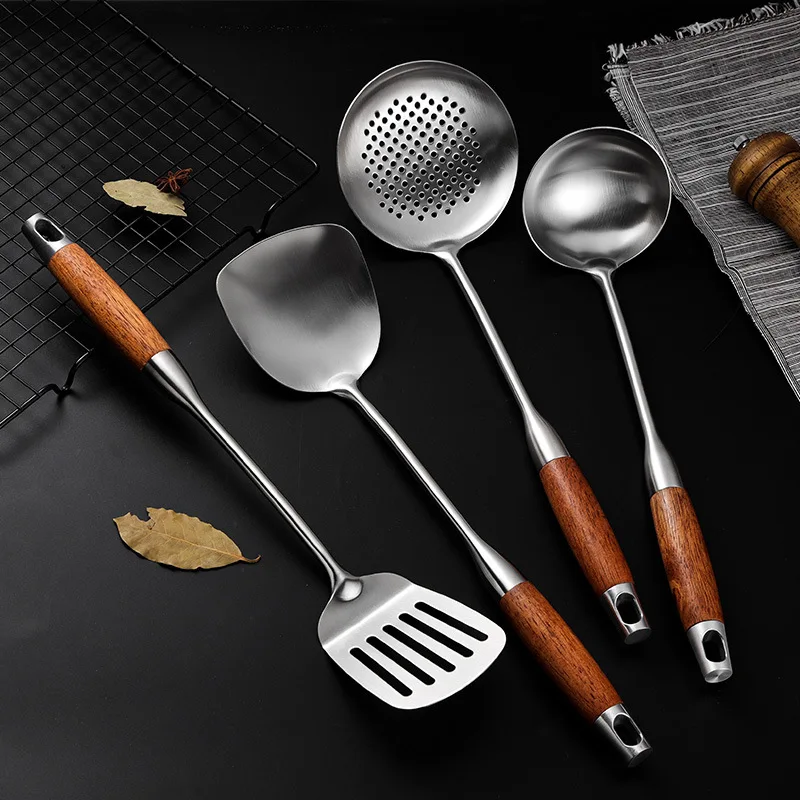 304 Stainless Steel Wood Handle Wide Fried Fish Spatulas Steak Shovel Fish Turner Slotted Beveled Kitchen Cooking Utensils 304 Stainless Steel Wood Handle Wide Fried Fish Spatulas Steak Shovel Fish Turner Slotted Beveled Kitchen Cooking Utensils