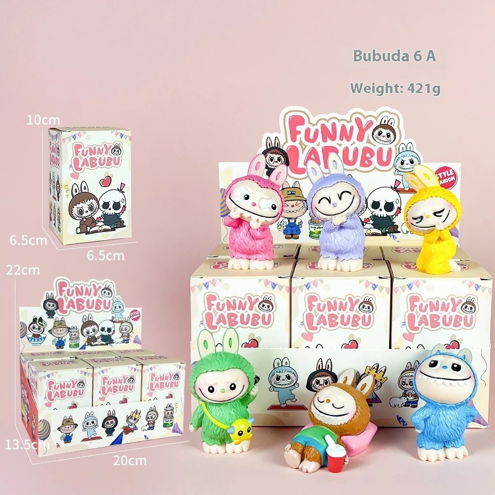 Labubu Hippers Blind Box Mini Figurine Doll Collection Pvc Model Toys Wholesale Children Birthday Christmas Toys