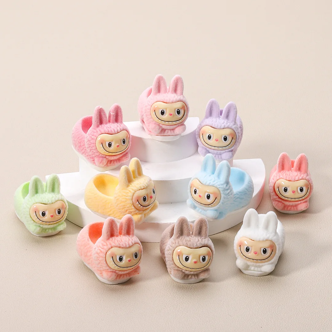 10pcs/Set Mini Yoga Labubu Flocking Doll Cute Toy Desktop Ornaments Cute Handmade Diy Accessories Surprise Gift 10pcs/Set Mini Yoga Labubu Flocking Doll Cute Toy Desktop Ornaments Cute Handmade Diy Accessories Surprise Gift