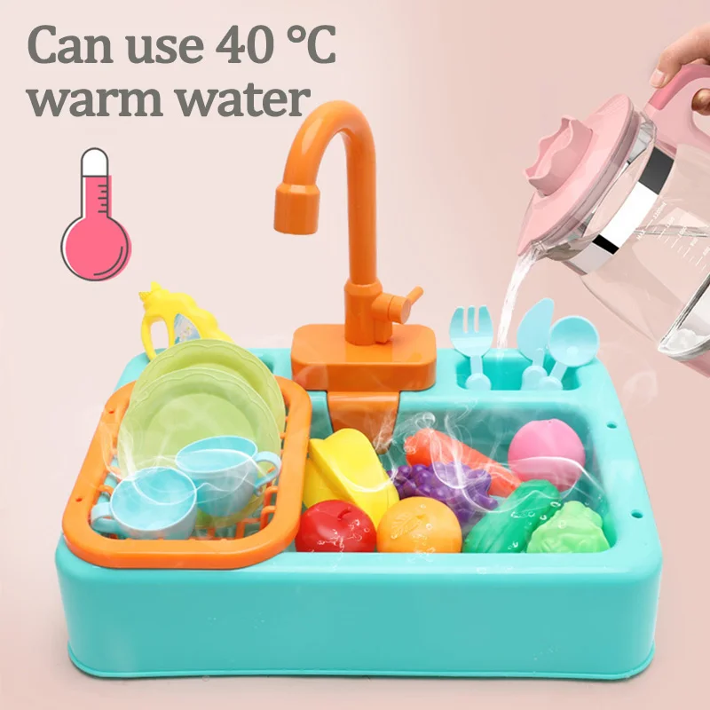Kid Simulation Electric Dishwasher Wash Sink Running Water Toy Role Playing House Kitchen Pretend Game Food Fruit Girl Boy Gift Kid Simulation Electric Dishwasher Wash Sink Running Water Toy Role Playing House Kitchen Pretend Game Food Fruit Girl Boy Gift