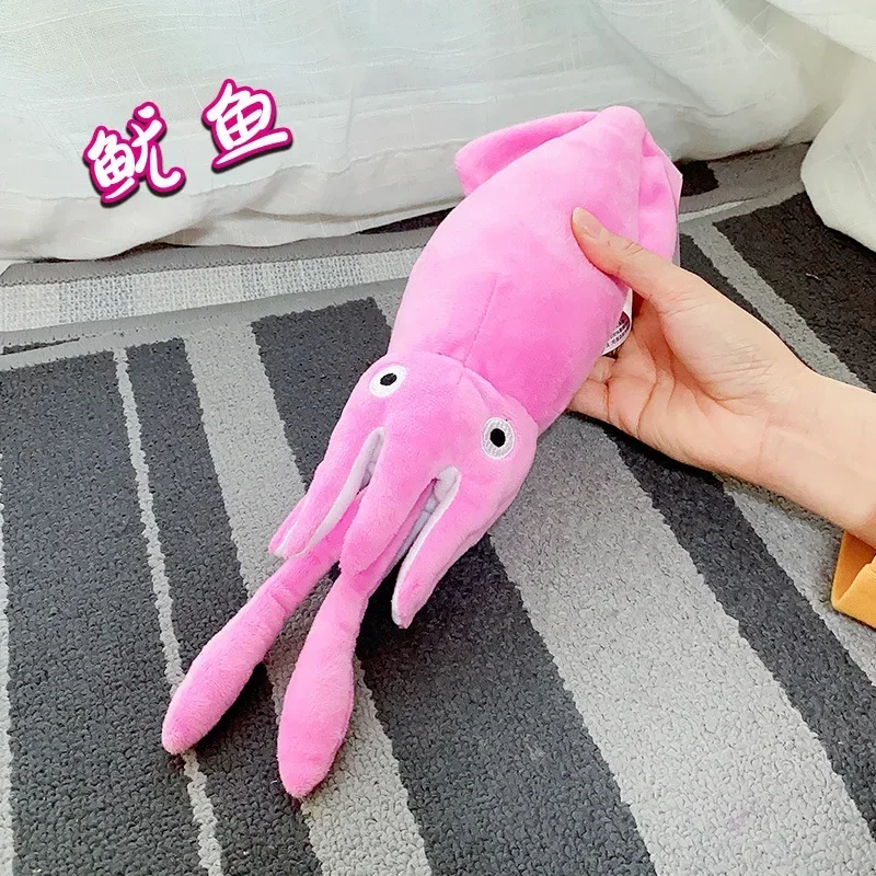 Simulation Lobster Stuffed Animal Toy Squid Crab Starfish Scallop Carp Fish Aquarium Sea Ocean Animal Marine Park Plush Doll