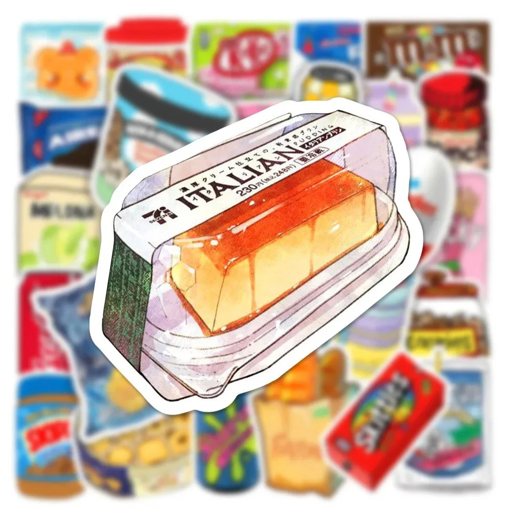 10/30/50pcs Drink Milk Snack Food Packaging Stickers Phone Scrapbook Motorcycle Cool Car Waterproof Cartoon Sticker for Kids Toy 10/30/50pcs Drink Milk Snack Food Packaging Stickers Phone Scrapbook Motorcycle Cool Car Waterproof Cartoon Sticker for Kids Toy