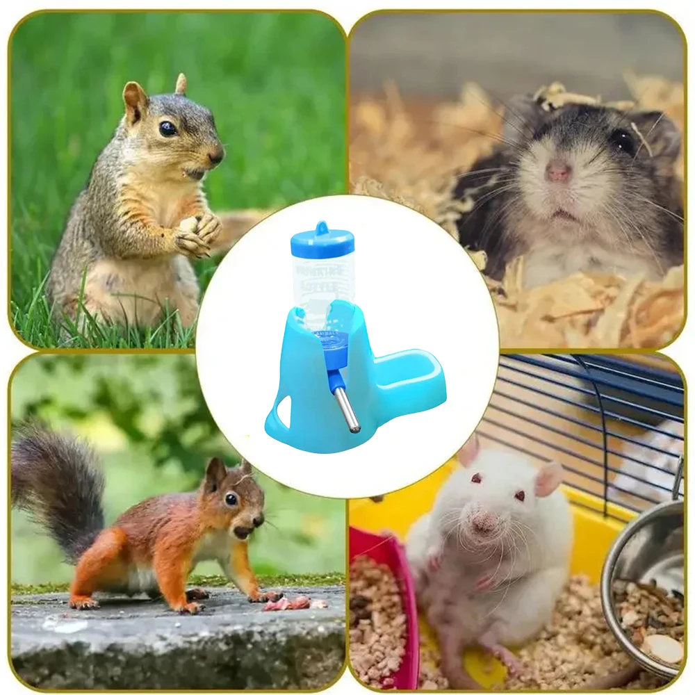 Hamster Water Feeder Small Animal Automatic Dispenser Drinking Water Bottle Bowls Dish with Food Container for Guinea Pig Rat Hamster Water Feeder Small Animal Automatic Dispenser Drinking Water Bottle Bowls Dish with Food Container for Guinea Pig Rat
