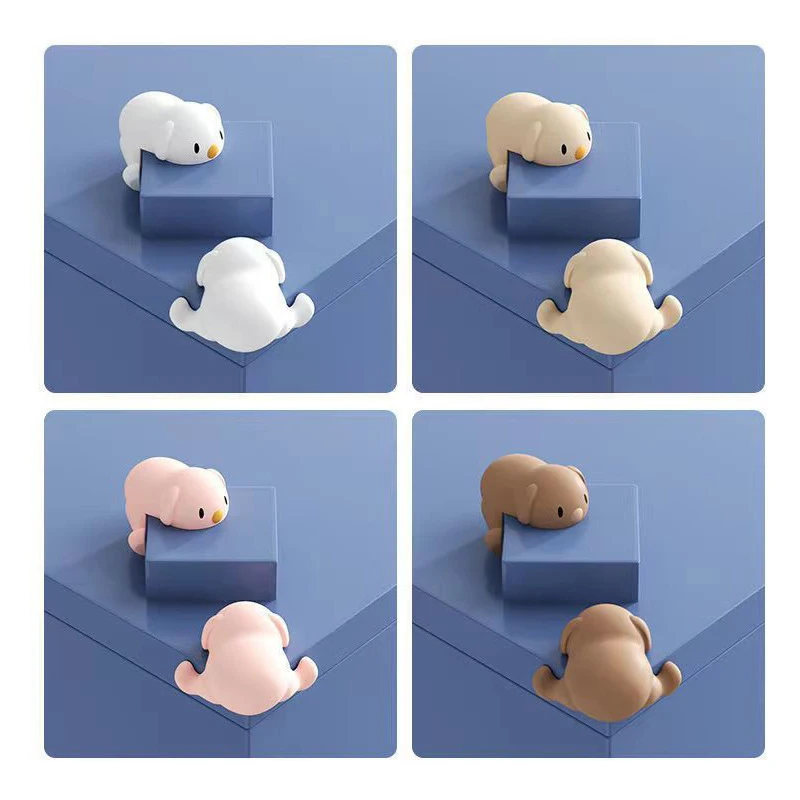 Baby Cartoon Safety Puppy Table Corner Guard Protector Soft Silicone Anticollision Protection Edge Cover Furniture Kids Security Baby Cartoon Safety Puppy Table Corner Guard Protector Soft Silicone Anticollision Protection Edge Cover Furniture Kids Security