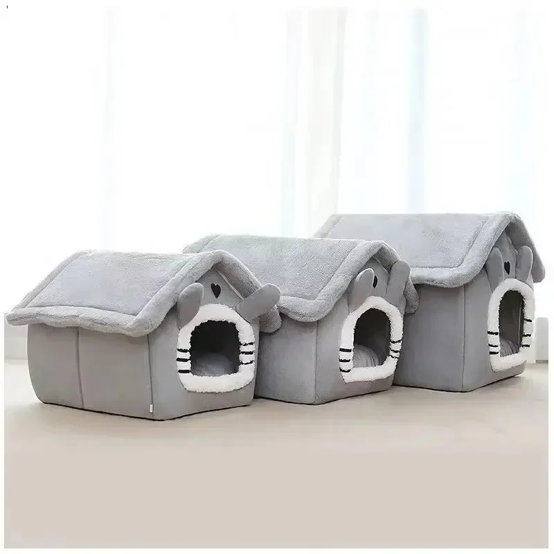 Indoor Warm Dog House Soft Pet Bed Tent House Dog Kennel Cat Bed Removable and Washable Cushion Suitable Four Season Universal Indoor Warm Dog House Soft Pet Bed Tent House Dog Kennel Cat Bed Removable and Washable Cushion Suitable Four Season Universal