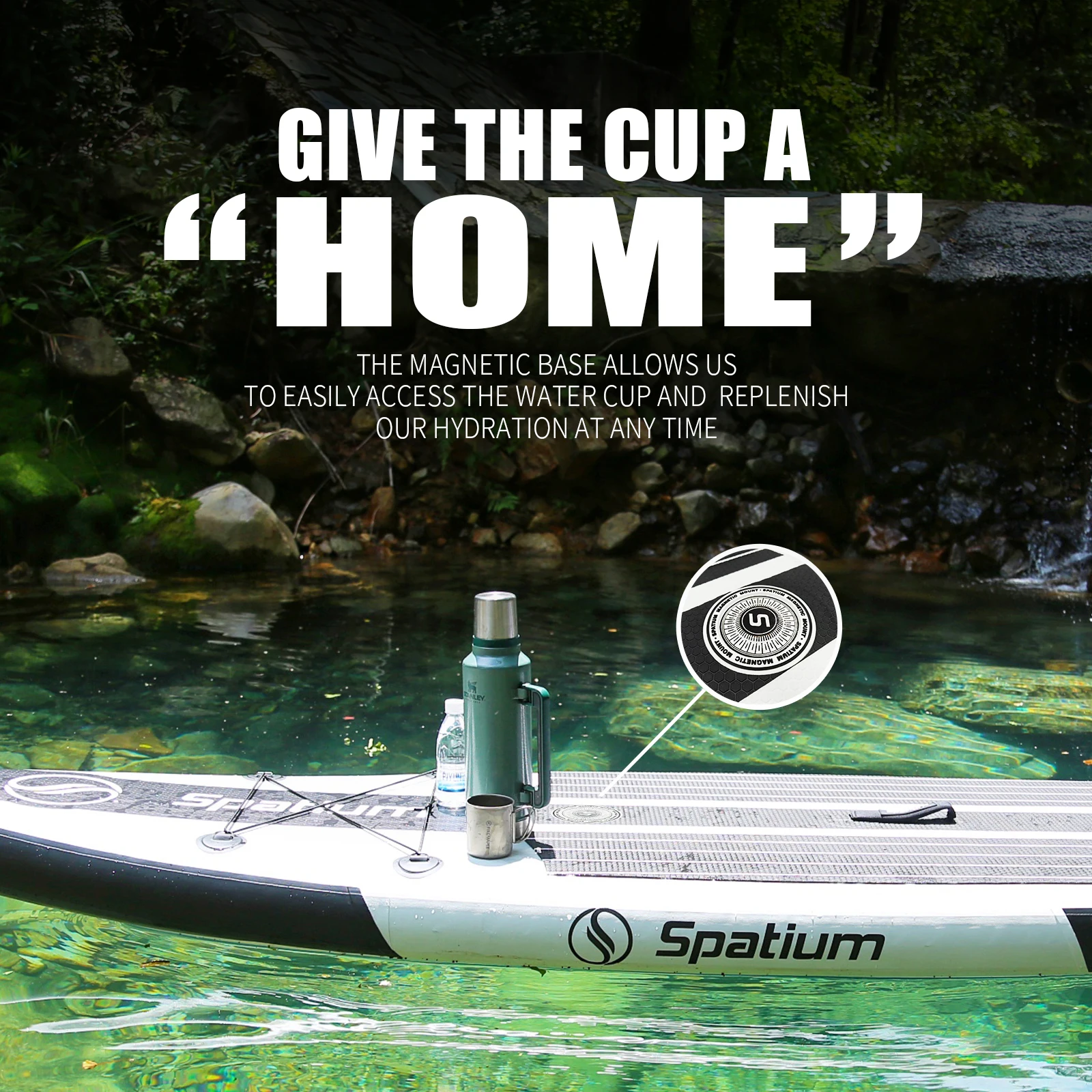 Spatium Inflatable Stand Up Paddle Board with Premium SUP Paddle Board, Wide Stable Design Non-Slip Comfort Deck for Fishing Spatium Inflatable Stand Up Paddle Board with Premium SUP Paddle Board, Wide Stable Design Non-Slip Comfort Deck for Fishing