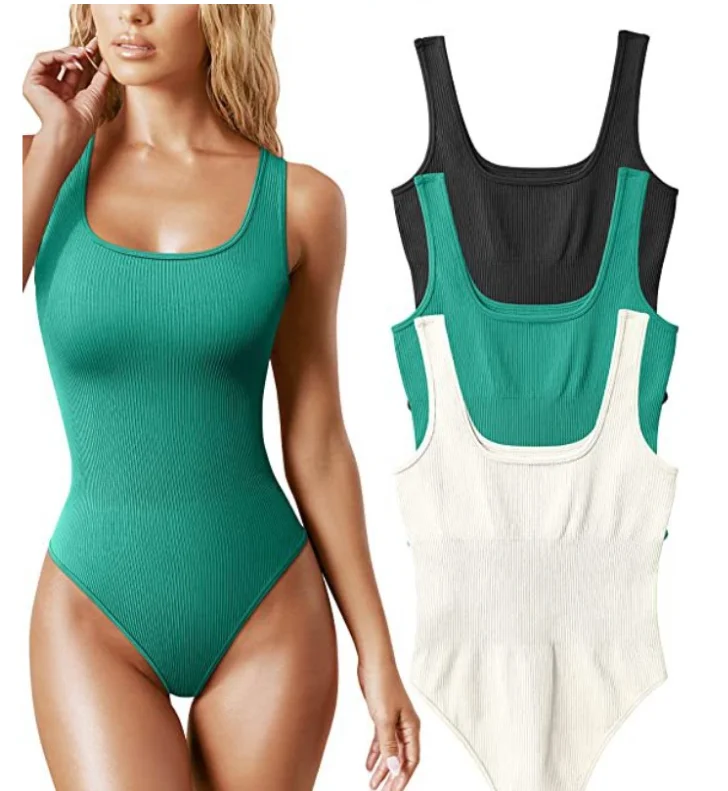 2024 summer solid sexy bodycon women bodysuits female Knit slim casual bodysuit chic lady club short playsuits femme 2024 summer solid sexy bodycon women bodysuits female Knit slim casual bodysuit chic lady club short playsuits femme