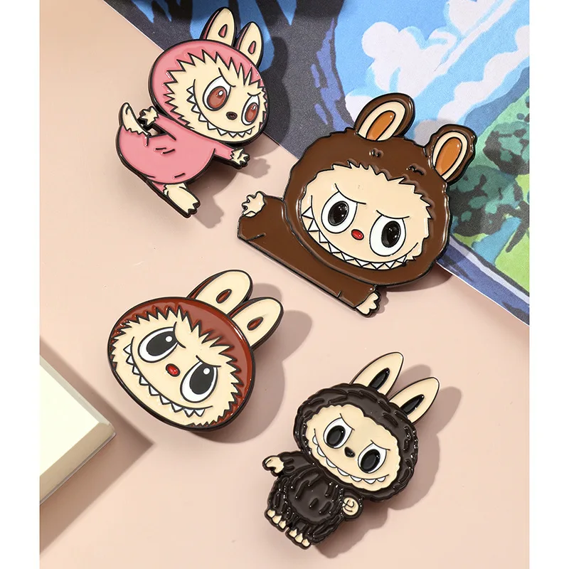 Labubu Enamel Badge Cartoon Cute Student Boys Girls Fashion Jewelry Brooches Delicatation Mini School Bag Clothes Ornament Gift Labubu Enamel Badge Cartoon Cute Student Boys Girls Fashion Jewelry Brooches Delicatation Mini School Bag Clothes Ornament Gift