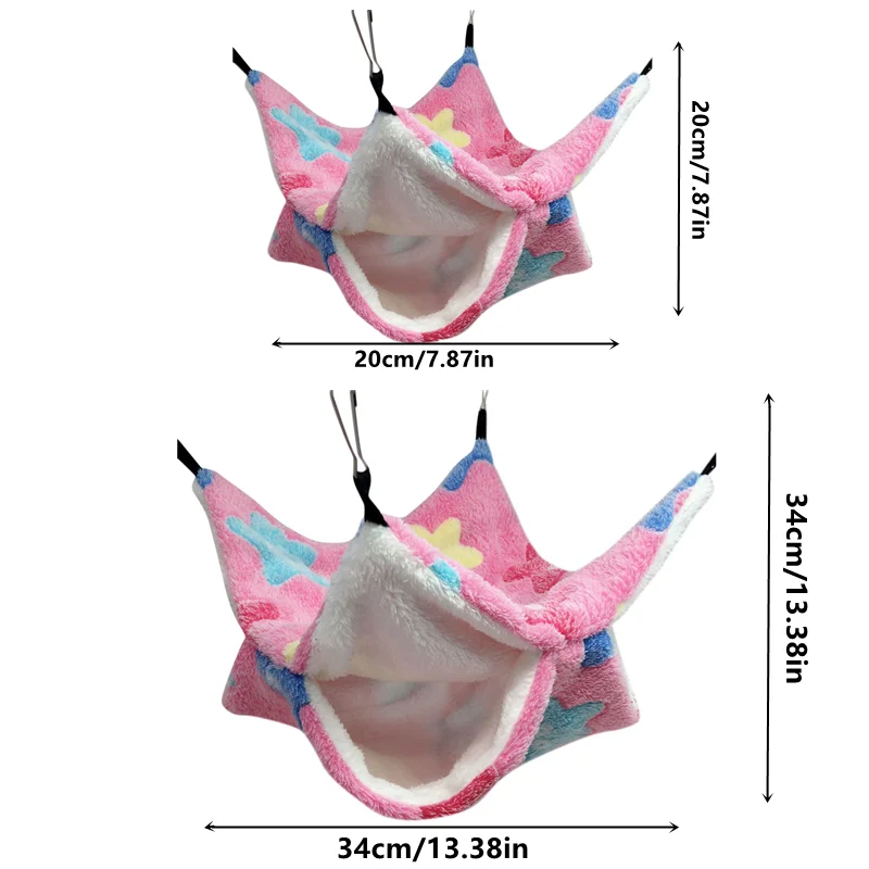 Double Layered Hamster Cage Sleeping Hammock Print Guinea Pig Clothes Bed Rodent Hammock Chinchilla Cage Little House Double Layered Hamster Cage Sleeping Hammock Print Guinea Pig Clothes Bed Rodent Hammock Chinchilla Cage Little House