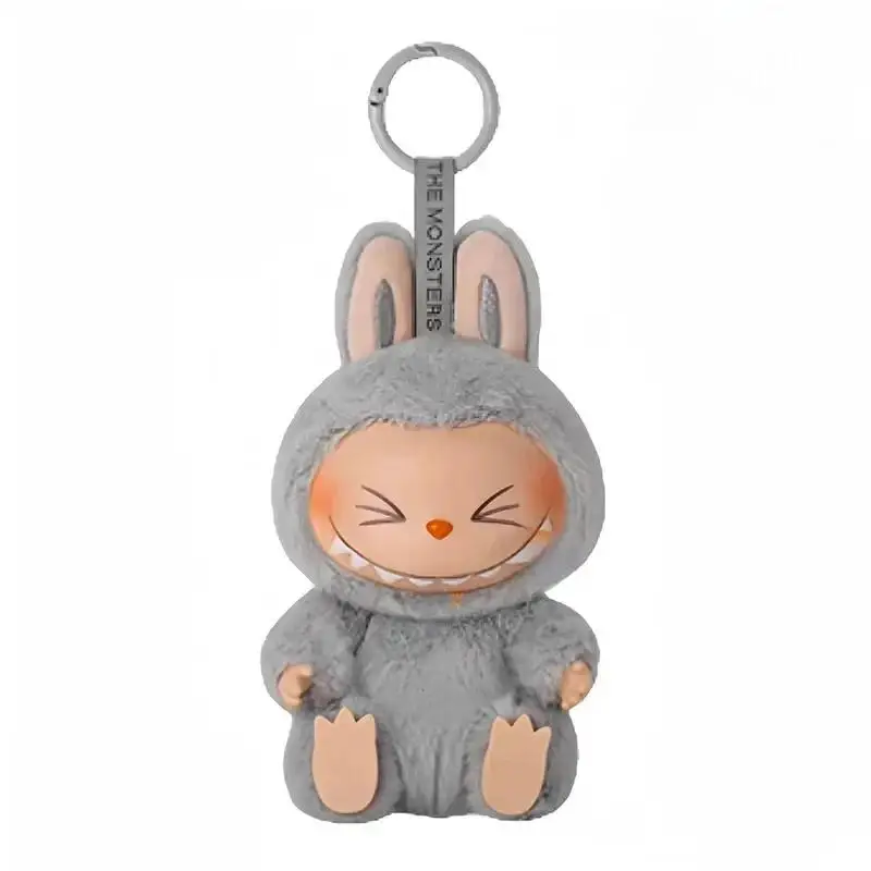 Labubu The Monsters Sit-Down Party First and Second Generation Series Vinyl Keychain Pendant Plush Dolls Replica Birthday Gift