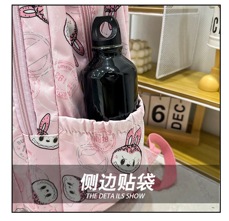 Large Capacity Cartoon Labubu Student Backpack Waterproof Kawaii Brown Monster Kids Cute Shouder Bag Elementary School Use Large Capacity Cartoon Labubu Student Backpack Waterproof Kawaii Brown Monster Kids Cute Shouder Bag Elementary School Use
