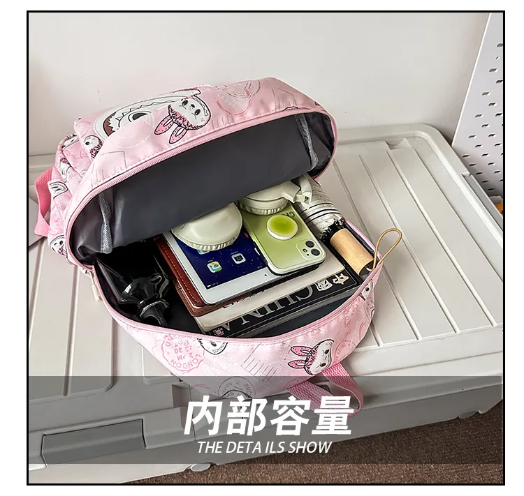 Large Capacity Cartoon Labubu Student Backpack Waterproof Kawaii Brown Monster Kids Cute Shouder Bag Elementary School Use Large Capacity Cartoon Labubu Student Backpack Waterproof Kawaii Brown Monster Kids Cute Shouder Bag Elementary School Use