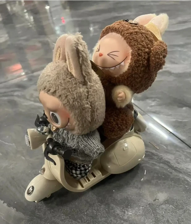 Labubu Doll Mini Electric Motorcycle with Music Lamplight Kawaii Motor Toys for Dolls Cute Labubu Doll Accessories Birthday Gift Labubu Doll Mini Electric Motorcycle with Music Lamplight Kawaii Motor Toys for Dolls Cute Labubu Doll Accessories Birthday Gift