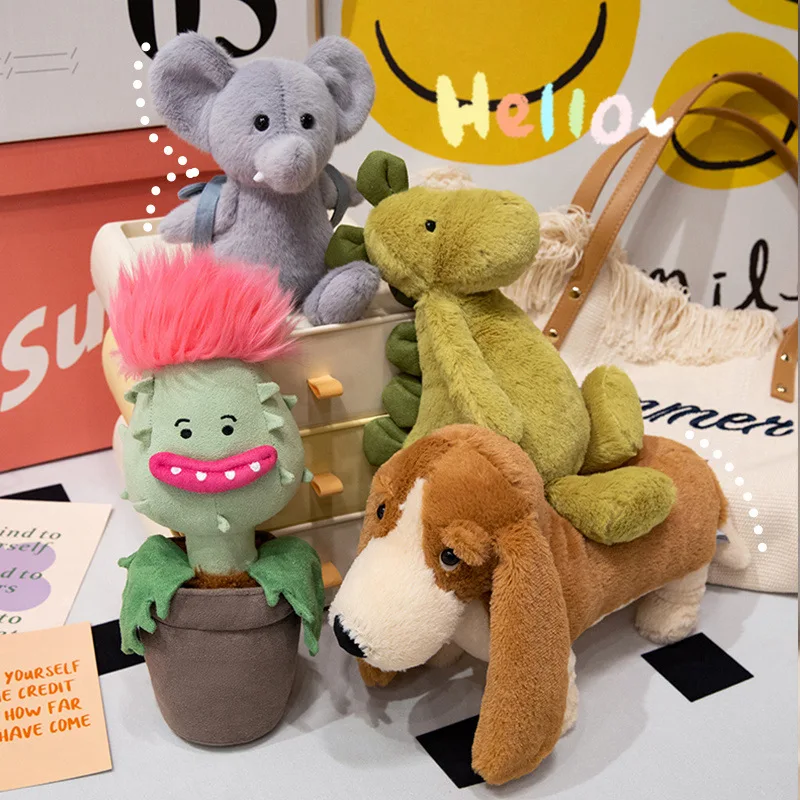 Stuffed UK Style Beagle Dog Puppy Dog Blue Backpack Elephant Plushie Plush Plant Chomper Baby Appease Toy Green Dinosaur Dinos Stuffed UK Style Beagle Dog Puppy Dog Blue Backpack Elephant Plushie Plush Plant Chomper Baby Appease Toy Green Dinosaur Dinos