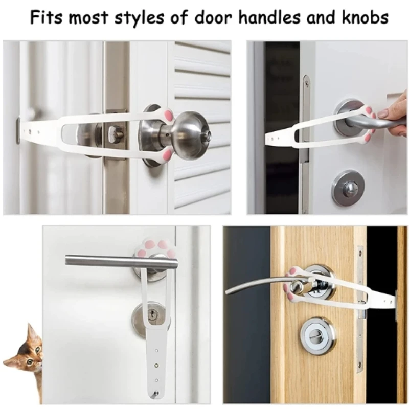 Pet Cat Door Holder Latch Prevents Dogs From Entering Plastic Adjustable Elastic Gate Lock Flex Latch Strap Keep Dog Out Pet Cat Door Holder Latch Prevents Dogs From Entering Plastic Adjustable Elastic Gate Lock Flex Latch Strap Keep Dog Out