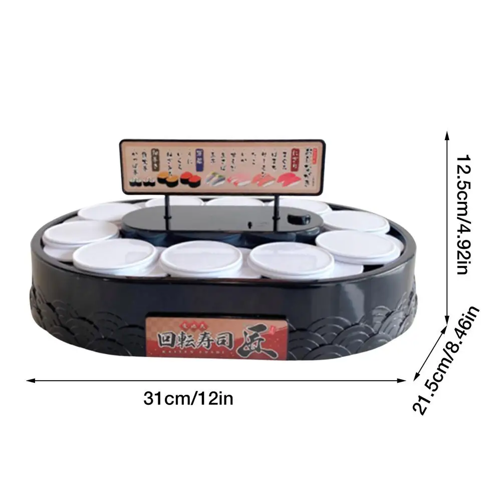 2-tier Automatic Rotating Cake Stand Sushi Dessert Cupcake Macaron Display Tray Wedding Birthday Party Supplies Cakes Turnables