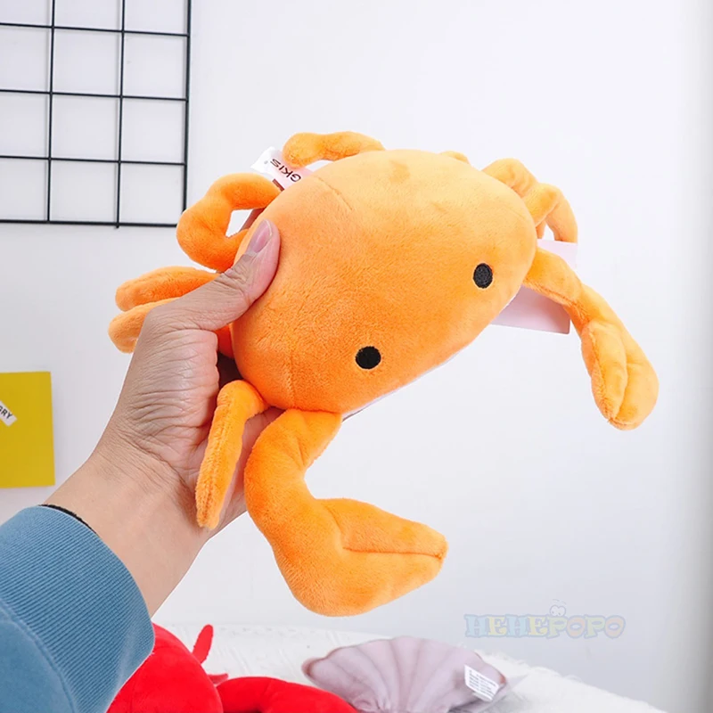 Simulation Lobster Stuffed Animal Toy Squid Crab Starfish Scallop Carp Fish Aquarium Sea Ocean Animal Marine Park Plush Doll