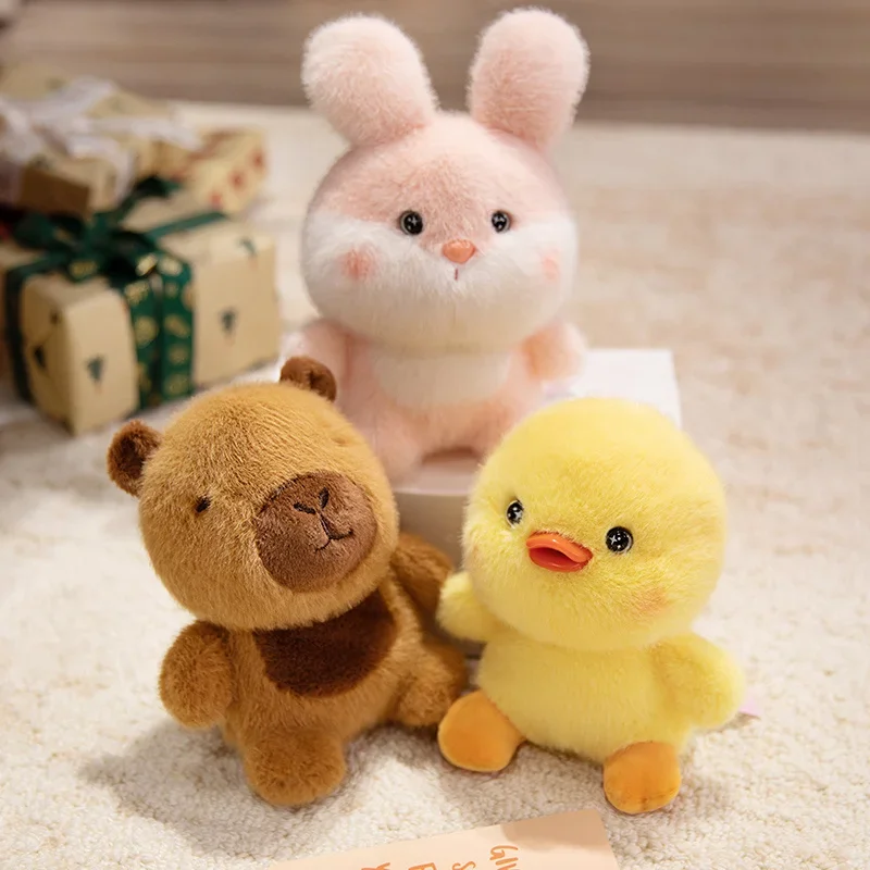 17cm Pretty Mini Desktop Pets Series Plush Toys Delicate Lovely Handmade Baby Animals Doll Perfect Gift To Kids