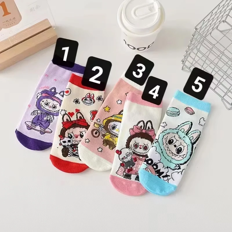 Labubu New Short Socks for Boys Girls Cartoon Cute Stockings Fashion Women Sock Autumn Winter Harajuku Kawaii Socking Kids Gifts Labubu New Short Socks for Boys Girls Cartoon Cute Stockings Fashion Women Sock Autumn Winter Harajuku Kawaii Socking Kids Gifts