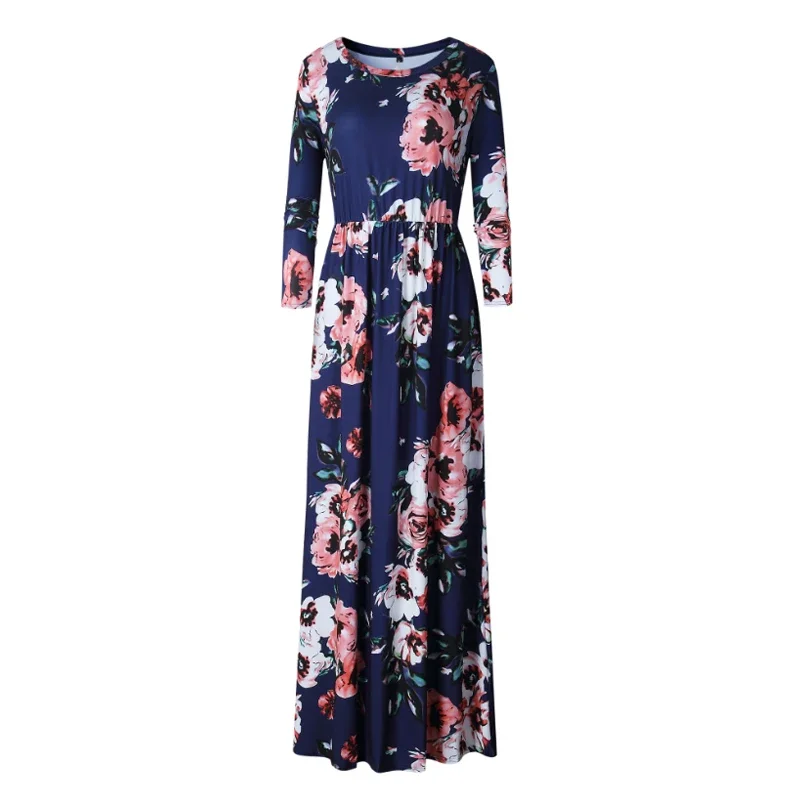 Women Summer Long Dress 2025 Floral Print Boho Beach Dress Ladies White Maxi Evening Party Dress Sundress Vestidos de festa