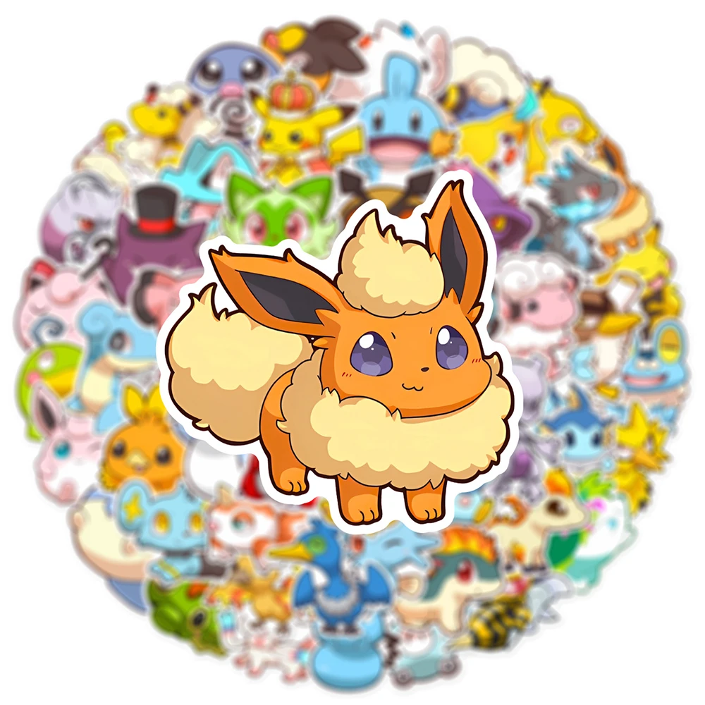 10/30/50PCS Anime Pokemon Cute Stickers Graffiti Decoration DIY Skateboard Phone Fridge Bike Cartoon Decals Fun for Kid Toy Gift 10/30/50PCS Anime Pokemon Cute Stickers Graffiti Decoration DIY Skateboard Phone Fridge Bike Cartoon Decals Fun for Kid Toy Gift