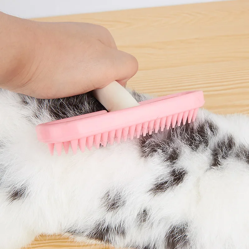 Silicone Small Pet Rabbit Comb Grooming Trimmer Fur Brush For Guinea Pig Chinchilla Cleaning Grooming Tool Accessoires Lapin Silicone Small Pet Rabbit Comb Grooming Trimmer Fur Brush For Guinea Pig Chinchilla Cleaning Grooming Tool Accessoires Lapin