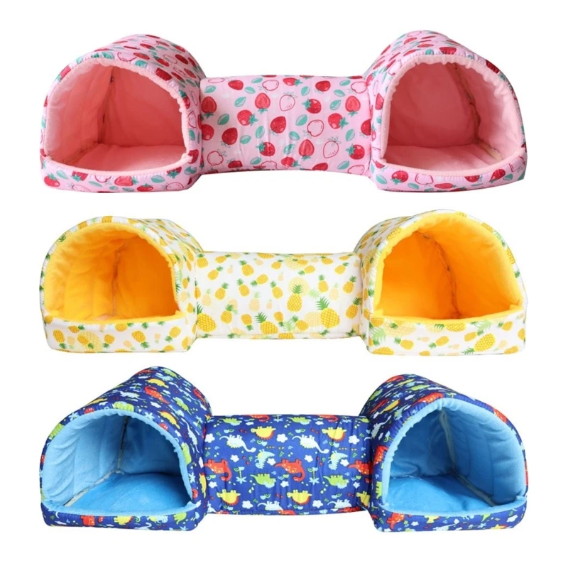 Hamster Rodents Hideaway Toy Gerbil Bed Hideouts Pet Tunnel Cave for Ferrets Hamster Toy Guinea Pigs Toy B03D
