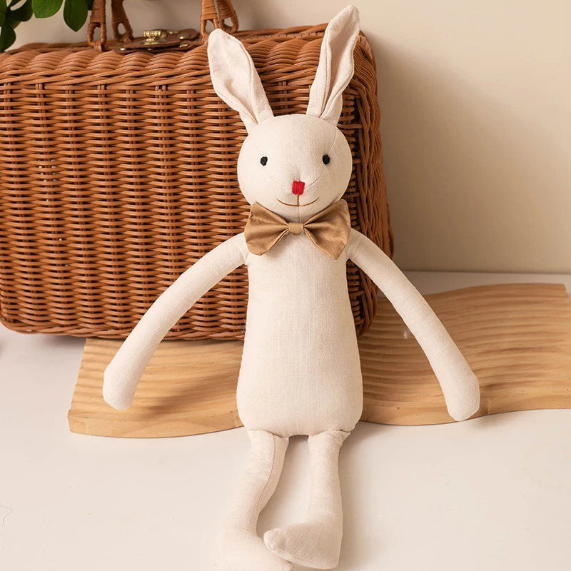 Stuffed Bunny Cloth Dress Toys Smoothing Toy for Infant Cuddling sleep doll for Girls Handmade Diversity Brown Rabbit Plushie Stuffed Bunny Cloth Dress Toys Smoothing Toy for Infant Cuddling sleep doll for Girls Handmade Diversity Brown Rabbit Plushie