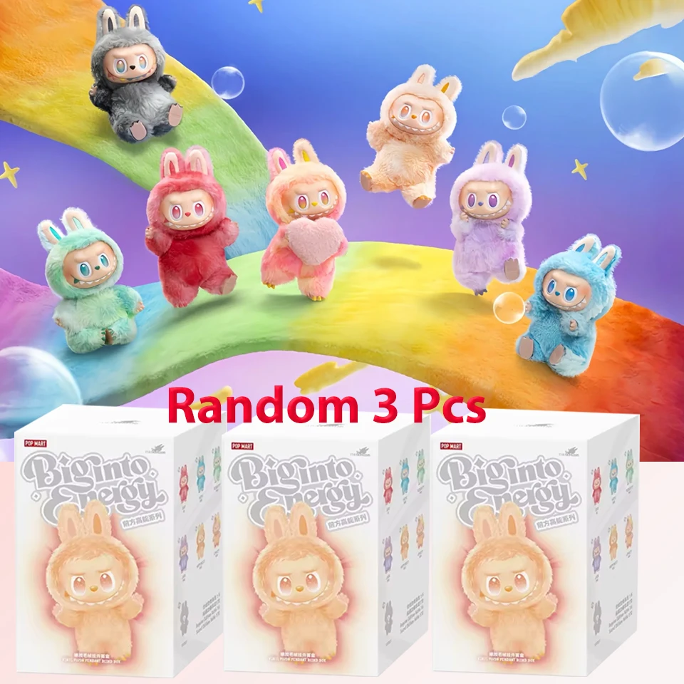 Labubu The Monsters V3 Series Blind Teddy Box, Vinyl Base Toy, Animated Characters, Mysterious Surprise Box, Keychain, Children'