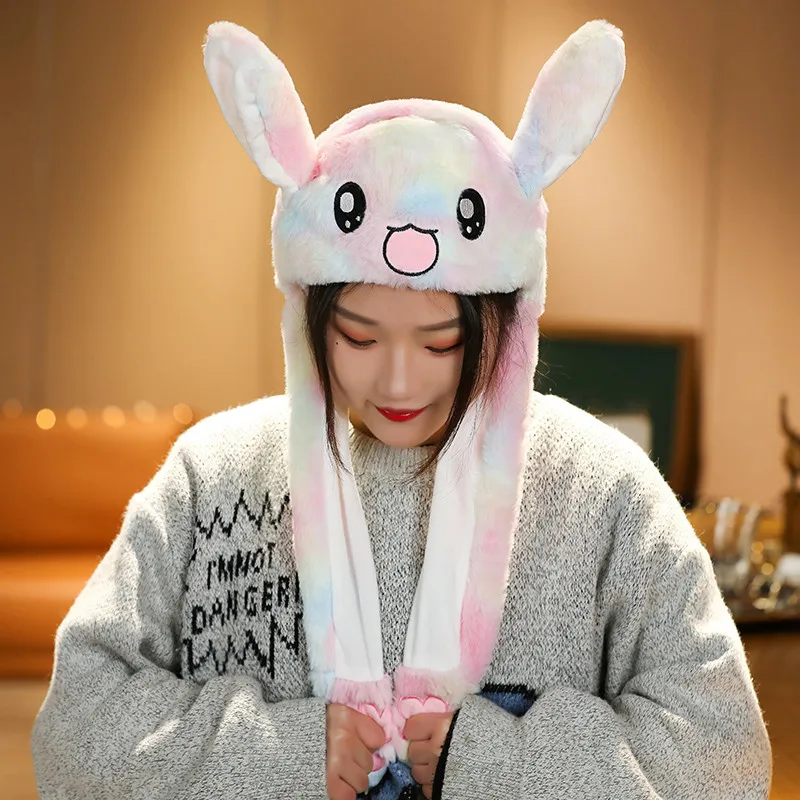 Ear Moving Bunny Hat Cute Costume Cosplay Party Funny Cartoon Game Hat Plush Jumping up Ear Move Hat Novelty Cap for Kids Adult Ear Moving Bunny Hat Cute Costume Cosplay Party Funny Cartoon Game Hat Plush Jumping up Ear Move Hat Novelty Cap for Kids Adult